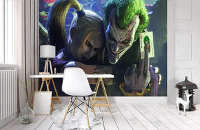 The Joker Harley Quinn Woven Self-Adhesive Removable Wallpaper Modern Mural M91