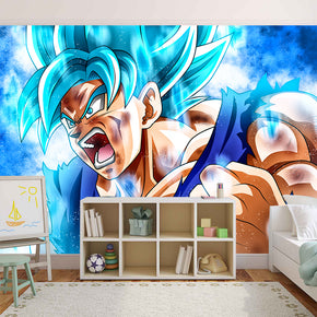 SON GOKU Dragon Ball Z tissé auto-adhésif papier peint amovible mural moderne M95