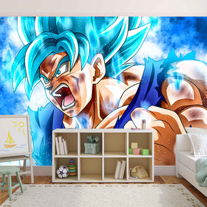 SON GOKU Dragon Ball Z Woven Self-Adhesive Removable Wallpaper Modern Mural M95