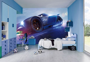 Jackson Storm Disney Cars Woven Self-Adhesive Removable Wallpaper Modern Mural M96