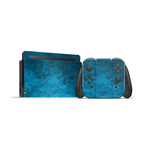Blue Suede texture Nintendo Switch Skin Decal For Console NSF33