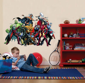Super Hero Movie Characters Wall Sticker Autocollant Décalque C446