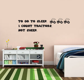 To Go To Sleep I Count Inspirational Quotes Wall Sticker Decal SQ106
