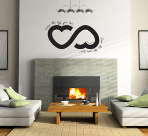LOVE THE LIFE YOU LIVE Inspirational Quotes Wall Sticker Decal SQ114