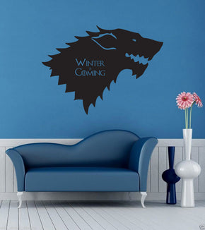 Winter Is Coming Inspirational Quotes Wall Sticker Décalque SQ117