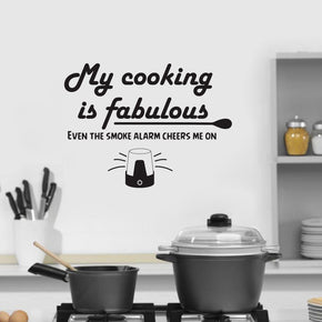 Ma cuisine est fabuleuse citations inspirantes sticker mural autocollant SQ122