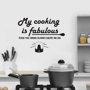 My Cooking Is Fabulous Inspirational Quotes Wall Sticker Decal SQ122