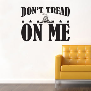 Don't Tread On Me Inspirational Quotes Wall Sticker Decal SQ126