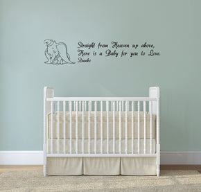 Dumbo Disney Inspirational Citations Wall Sticker Décalque SQ133