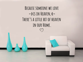 SOMEONE WE LOVE HEAVEN Inspirational Quotes Wall Sticker Decal SQ138