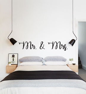 MR & MRS Inspirational Quotes Wall Sticker Decal SQ155