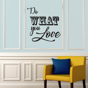 DO WHAT YOU LOVE Inspirational Quotes Wall Sticker Décalque SQ176