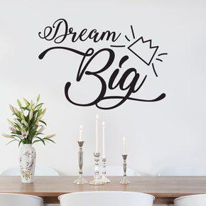 DREAM BIG Inspirational Quotes Sticker autocollant mural SQ177