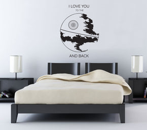Star Wars I Love You To the Death Citations Inspirational Sticker Wall Sticker SQ179