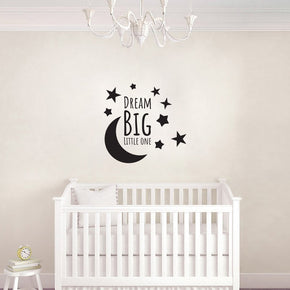 DREAM BIG LITTLE ONE Inspirational Quotes Wall Sticker Decal SQ186