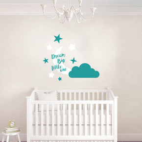 Dream Big Little One  Wall Sticker Decal Stencil Silhouette SQ187