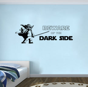 Star Wars Beware Of The Dark Side Inspirational Quotes Wall Sticker Decal SQ196