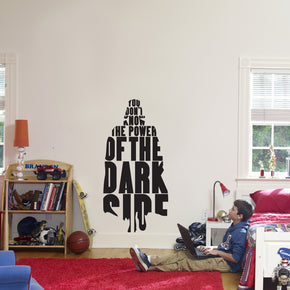 Star Wars POWER OF THE DARK SIDE Wall Sticker Decal SQ197