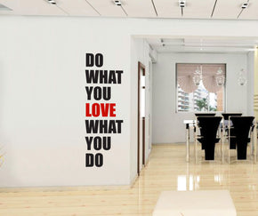 Do What You Love Wall Sticker Decal Inspirational Quote SQ212