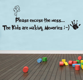KIDS ARE MAKING MEMORIES Inspirational Quotes Wall Sticker Decal SQ232