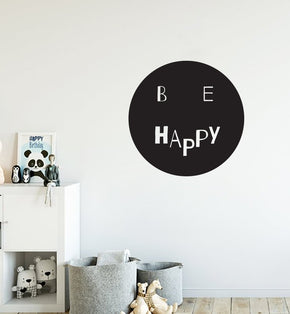 SMILEY BE HAPPY Inspirational Quotes Wall Sticker Décalque SQ239