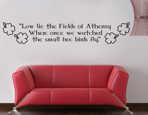 CHAMPS D'ATHENRY citations inspirantes sticker mural autocollant SQ56