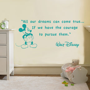 ALL OUR DREAMS Inspirational Quotes Wall Sticker Decal SQ62
