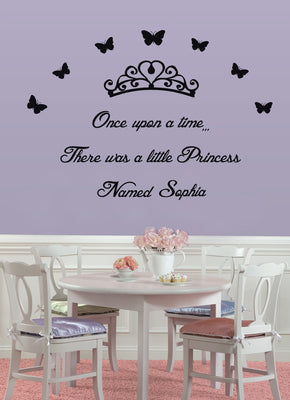 A Little Princess Personalized Inspirational Quotes Wall Sticker Décalcomanies pour enfants SQ69