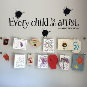 EVERY CHILD IS AN ARTIST Inspirational Quotes Wall Sticker Décalque SQ71