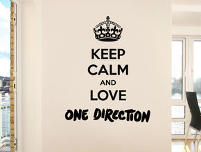 KEEP CALM AND LOVE Inspirational Quotes Wall Sticker Decal SQ86
