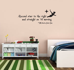 Peter Pan citations inspirantes sticker mural autocollant SQ93