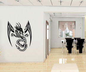 TRIBAL DRAGON Wall Sticker Decal Stencil Silhouette ST166