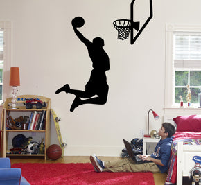 Basketball Player Wall Sticker Decal Stencil Silhouette ST171