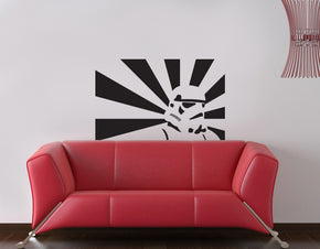 Fictional Soldier Wall Sticker Decal Stencil Silhouette ST197