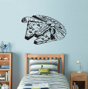 Fictional Starship Wall Sticker Decal Stencil Silhouette ST198
