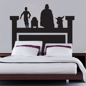 Star Wars Headboard Bed Wall Sticker Decal Stencil Silhouette ST204