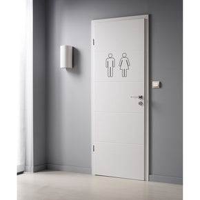 TOILET Sign Hommes Femme Autocollant Mural Decal Stencil Silhouette ST217