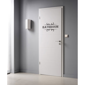 BATHROOM SIGN Wall Sticker Decal Stencil Silhouette ST224