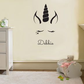 UNICORN Personalized Wall Sticker Decal Stencil Silhouette ST236