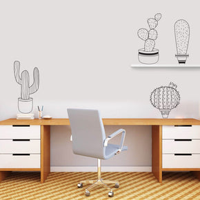 CACTUSES Wall Sticker Decal Stencil Silhouette ST240