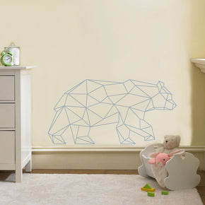 ORIGAMI BEAR Wall Sticker Autocollant Décalque Stencil Silhouette ST242