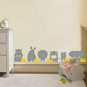 ANIMALS JUNGLE Wall Sticker Decal Stencil Silhouette ST247