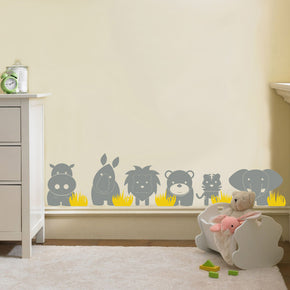 ANIMAUX JUNGLE Wall Sticker Decal Stencil Silhouette ST247