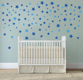 STARS RAIN  Wall Sticker Decal Stencil Silhouette ST253