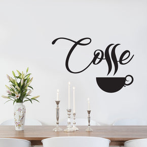 COFFE Wall Sticker Decal Stencil Silhouette ST255