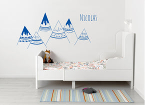 personnalisé INDIAN MOUNTAINS Wall Sticker Decal Stencil Silhouette ST258