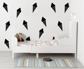 ICE CREAM SET Wall Sticker Decal Stencil Silhouette ST265