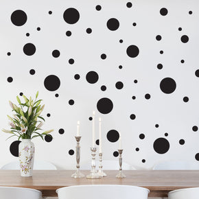 Polka Dots SET Wall Sticker Decal Stencil Silhouette ST284