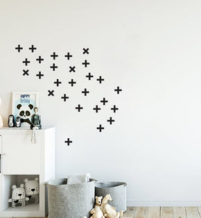 CROSS SET Wall Sticker Decal Stencil Silhouette ST293