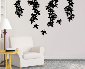 Sticker mural fleur de vigne sticker pochoir Silhouette ST296